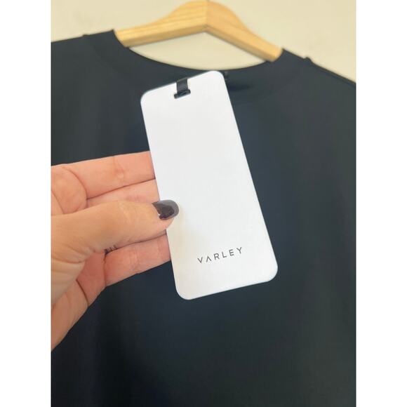 NWT Varley Ferndale Relaxed Drawcord Active Fit Top Black Size: Extra Small - Picture 4 of 7